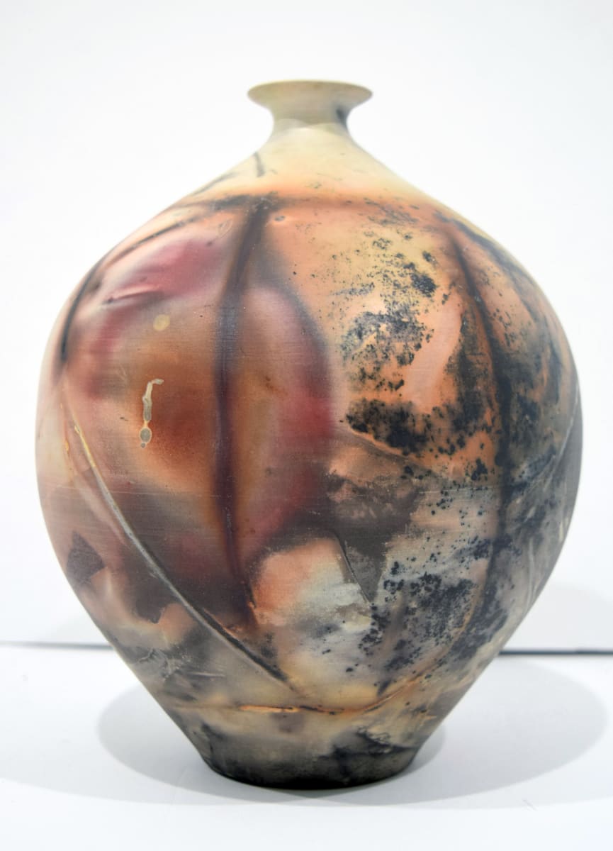Raku Vase by Ron Mello  Image: Raku Vase