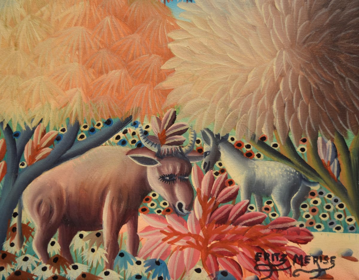 Oxen and Mule by Fritz Merise 