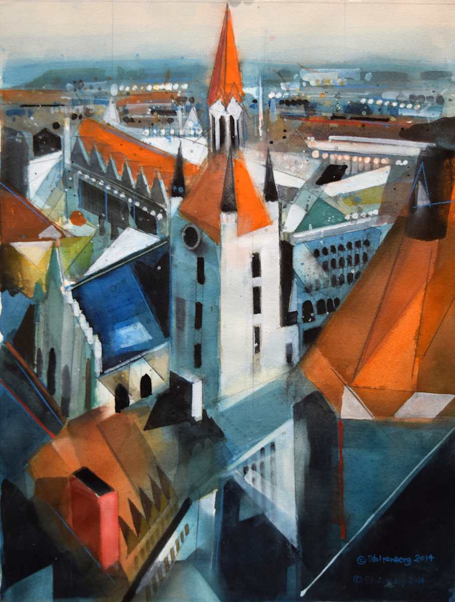 Munich Roof Tops by Donald Stoltenberg, Image 2.