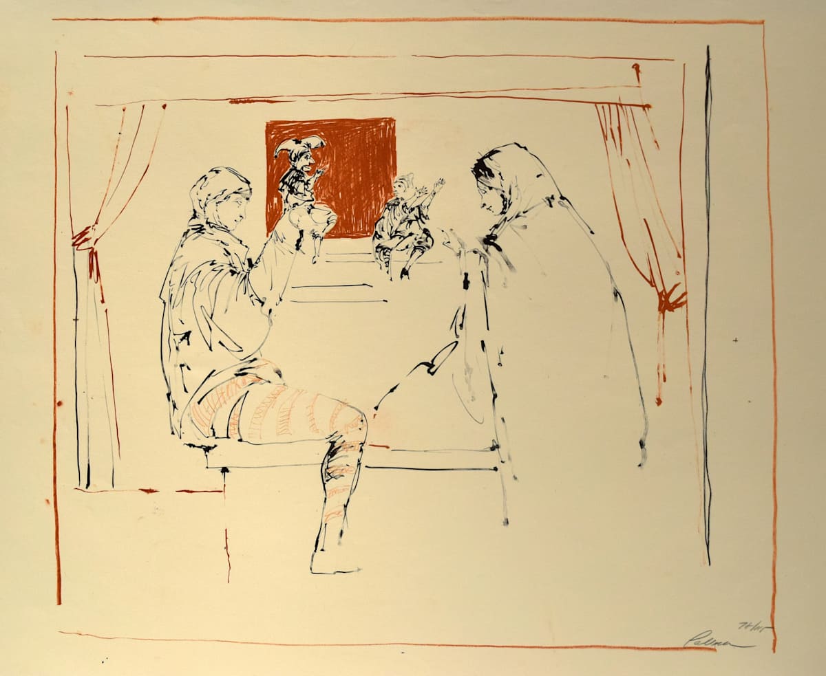 Two Puppeteers by Reginald Pollack, Image 2.