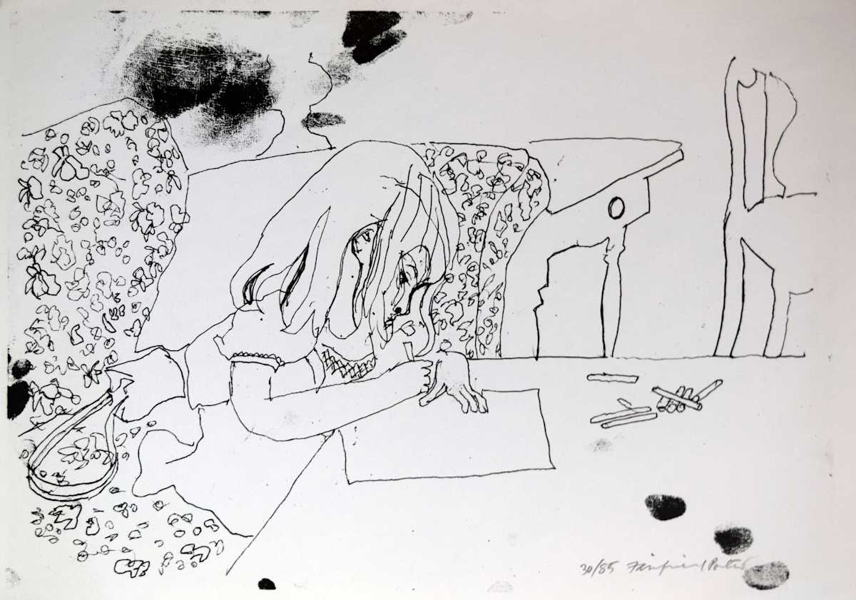 Child Writing by Fairfield Porter, Image 1.