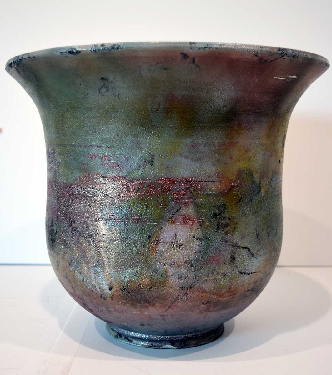 Raku Vessel by Preston Saunders, Image 1.