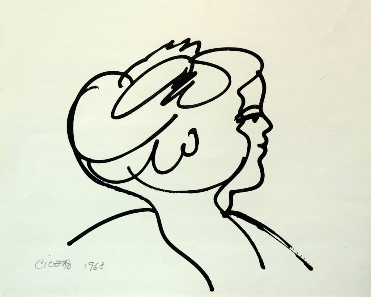 Untitled (Profile of a Woman) by Carmen Cicero  Image: Untitled (Profile of a Woman)