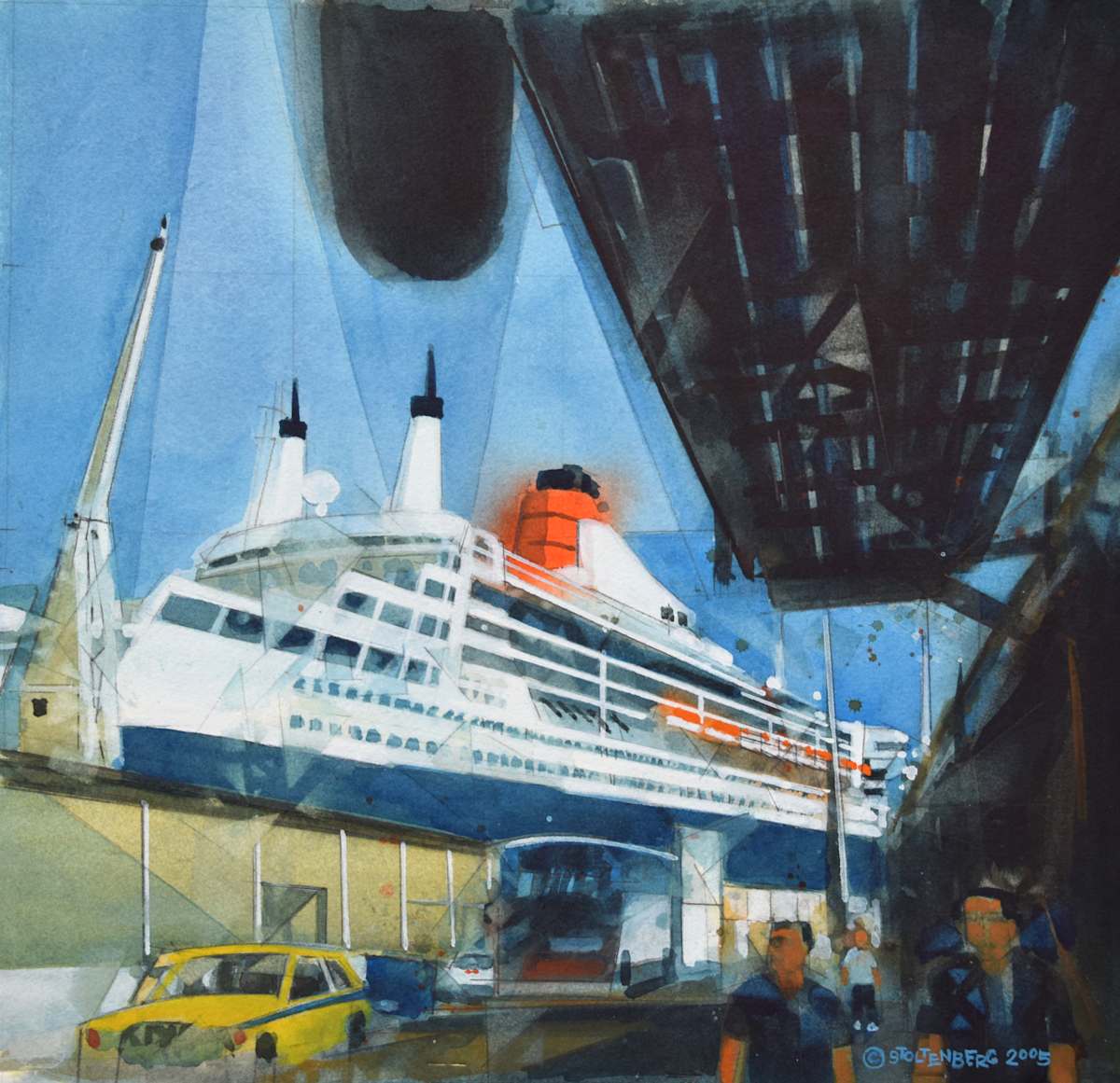 Queen Mary 2 in Madeira by Donald Stoltenberg, Image 3.