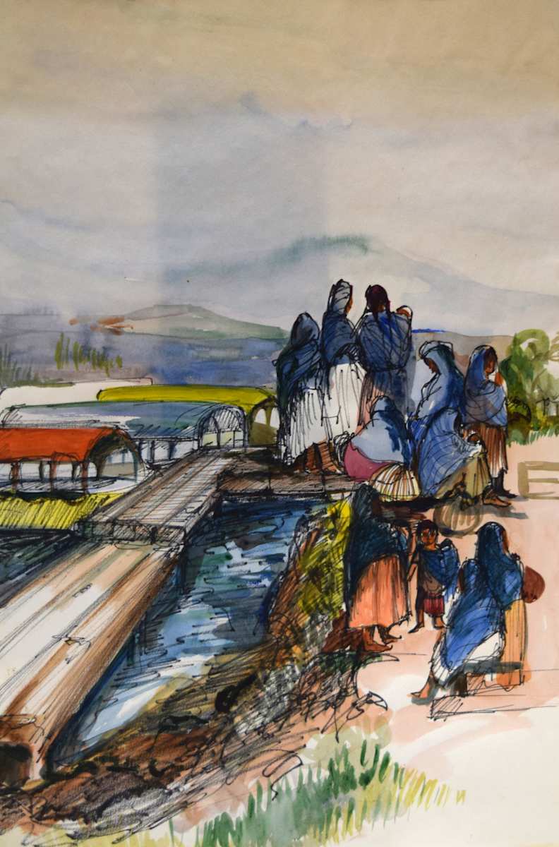 Untitled (Village Overlook) by Llewellyn Rinald, Image 1.