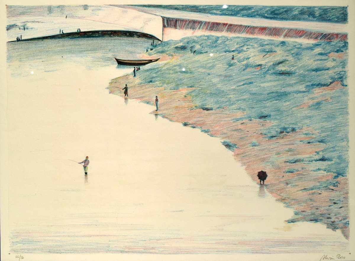 Fishing on the Arno by Alvin Ross, Image 1.