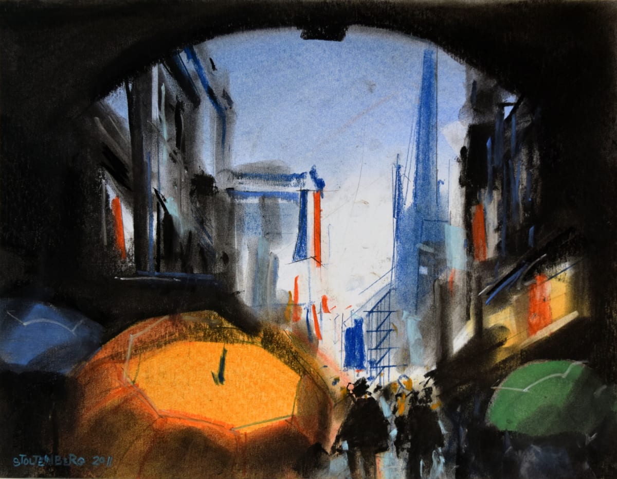 Umbrellas of Rouen by Donald Stoltenberg  Image: Umbrellas of Rouen by Donald Stoltenberg