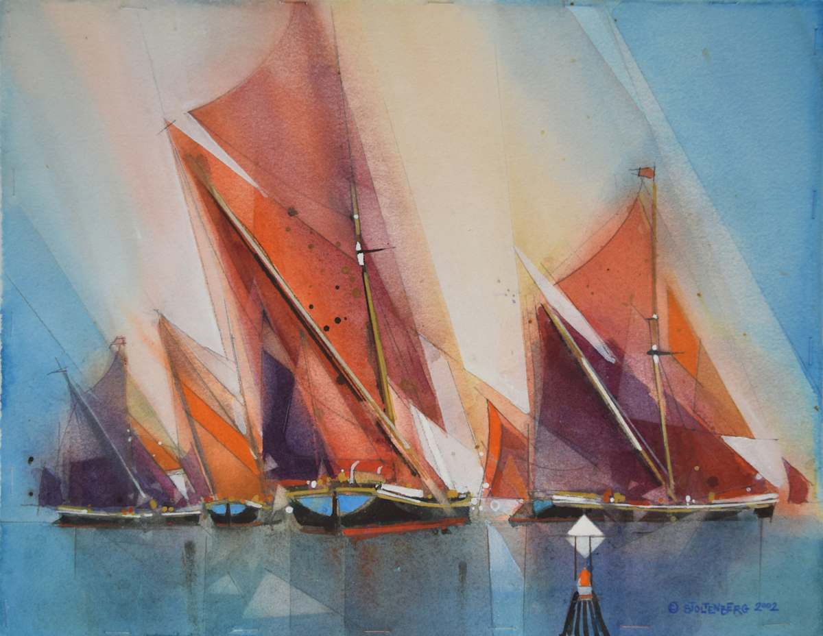Sail Barges by Donald Stoltenberg, Image 3.