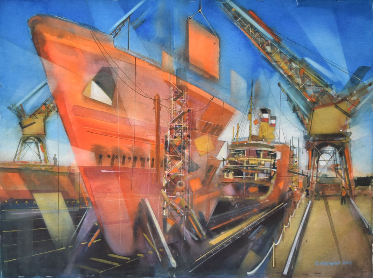 Untitled (Shipyard) by Donald Stoltenberg  Image: Untitled (Shipyard) by Donald Stoltenberg