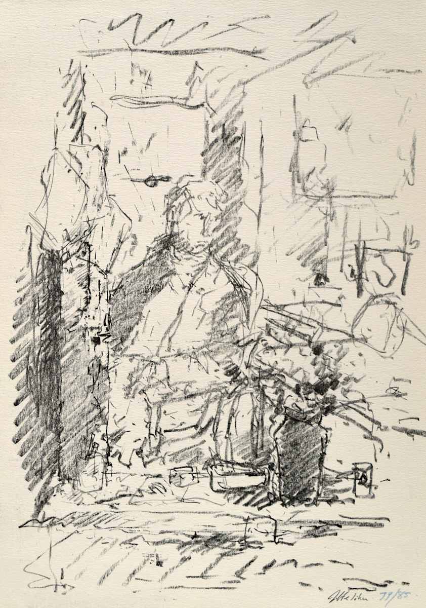 Artist in the Studio by John Heliker, Image 1.