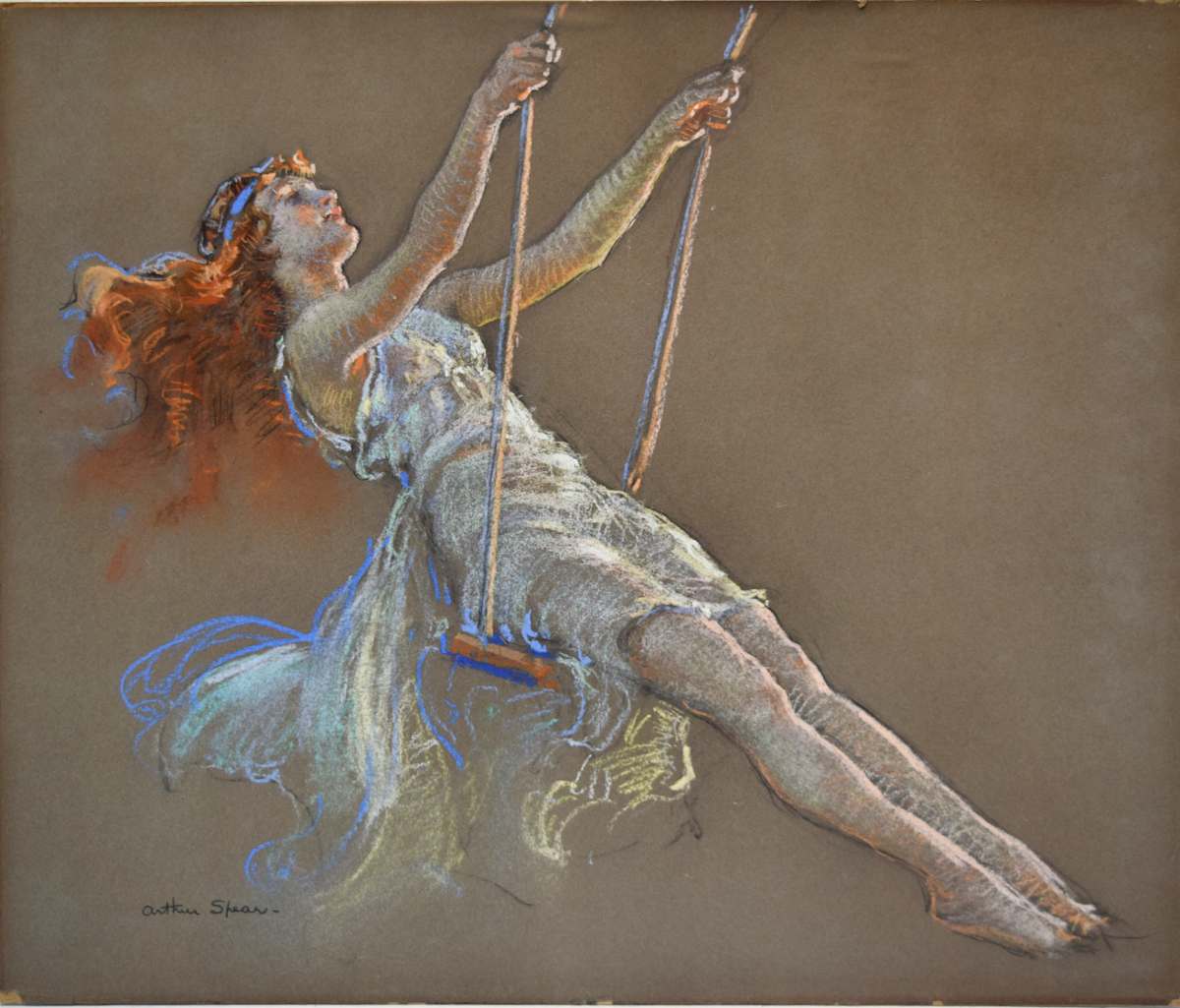 Girl on a Swing by Arthur Spear, Image 1.