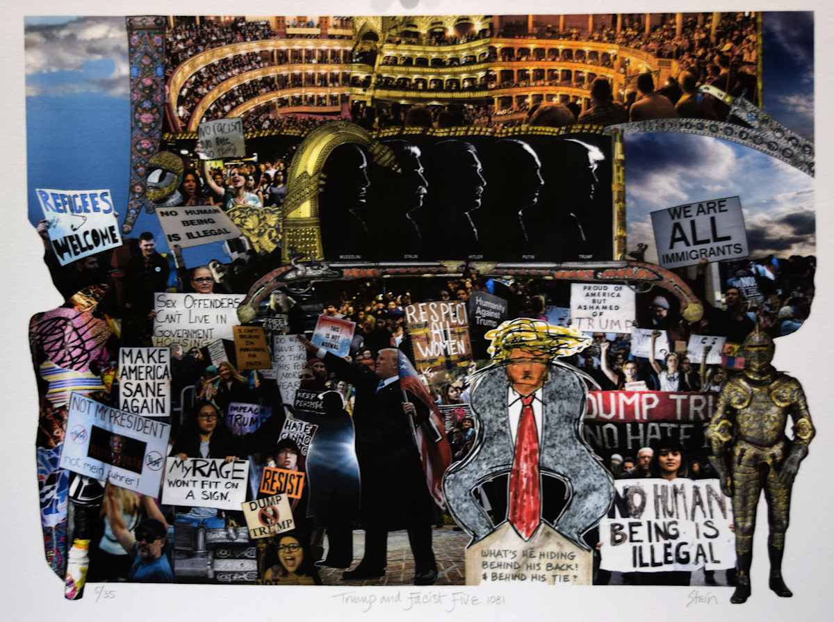 Trump and Fascist Five 1081 by Linda Stein, Image 2.