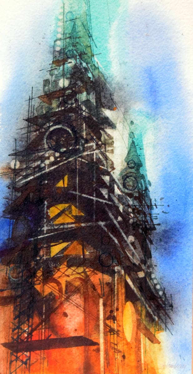 Twin Towers Study (Fall River) by Donald Stoltenberg  Image: Twin Towers Study (Fall River)