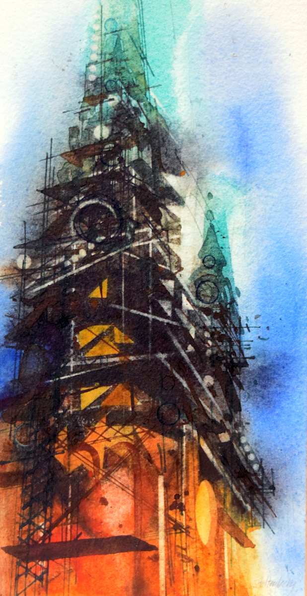 Twin Towers Study (Fall River) by Donald Stoltenberg, Image 3.