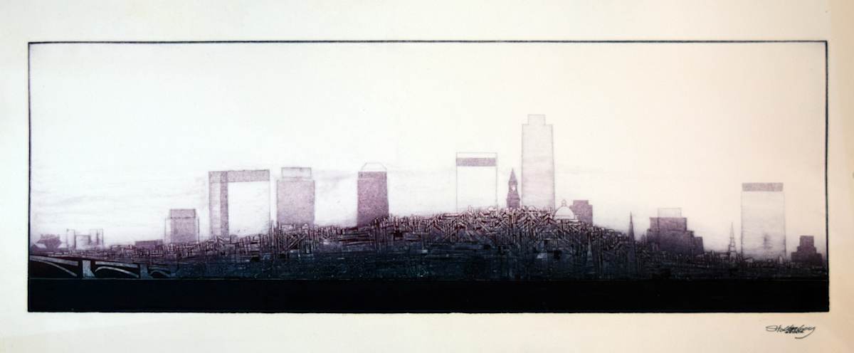 Untitled (Boston Skyline) by Donald Stoltenberg, Image 3.
