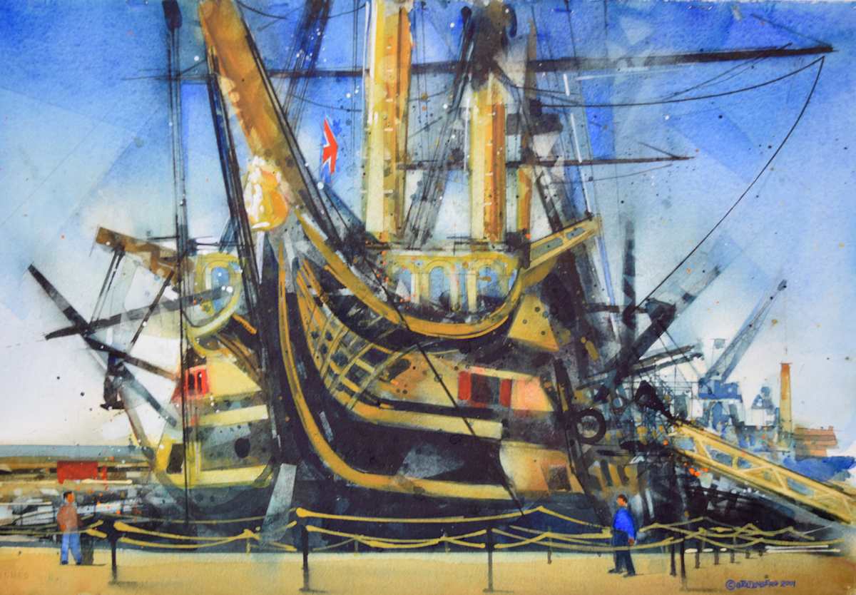 HMS Victory at Portsmouth by Donald Stoltenberg, Image 3.
