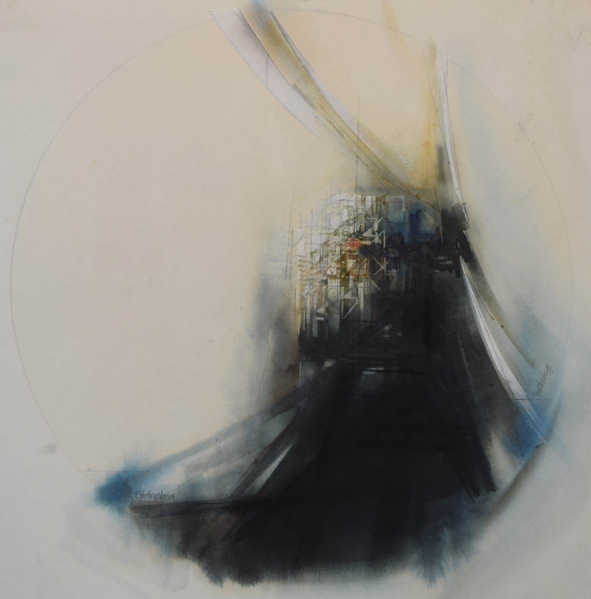 Windmill Tondo by Donald Stoltenberg, Image 3.