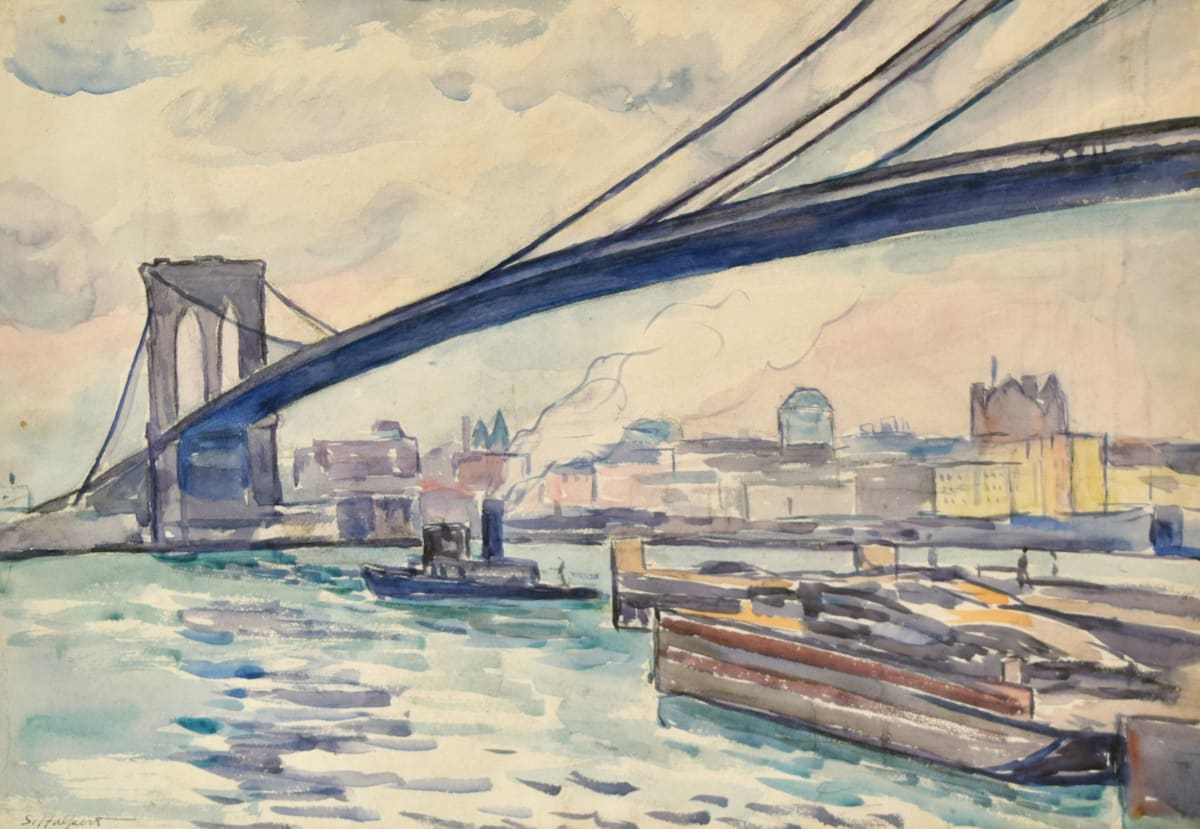 Brooklyn Bridge by Samuel Halpert 