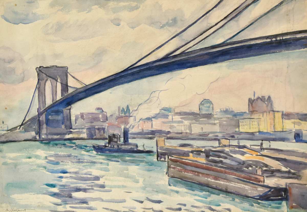 Brooklyn Bridge by Samuel Halpert, Image 1.
