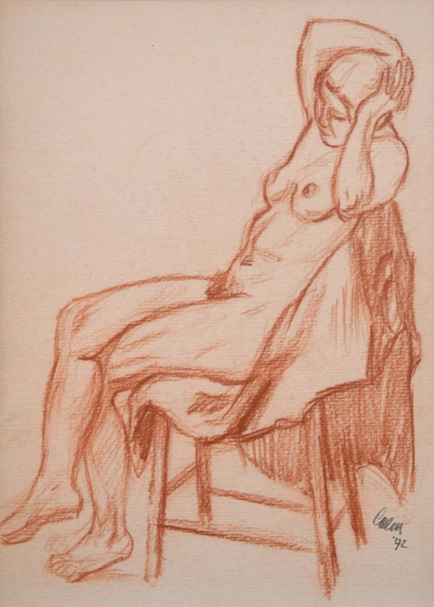 Female Nude, seated by Arthur Colen, Image 1.