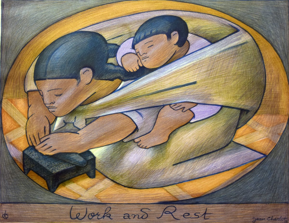 Work and Rest by Jean Charlot  Image: Work and Rest by Jean Charlot
