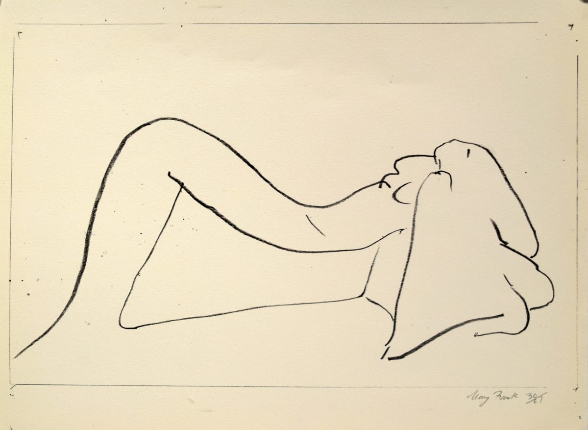 Reclining Nude by Mary Frank 