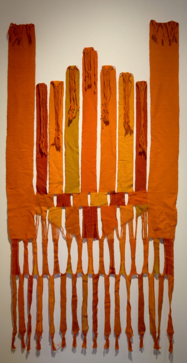 Orange and Red Weaving by Alice Parrott 
