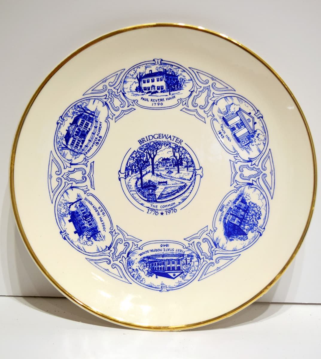 Bridgewater Bicenntenial Plate by Mary Crowley, Image 1.
