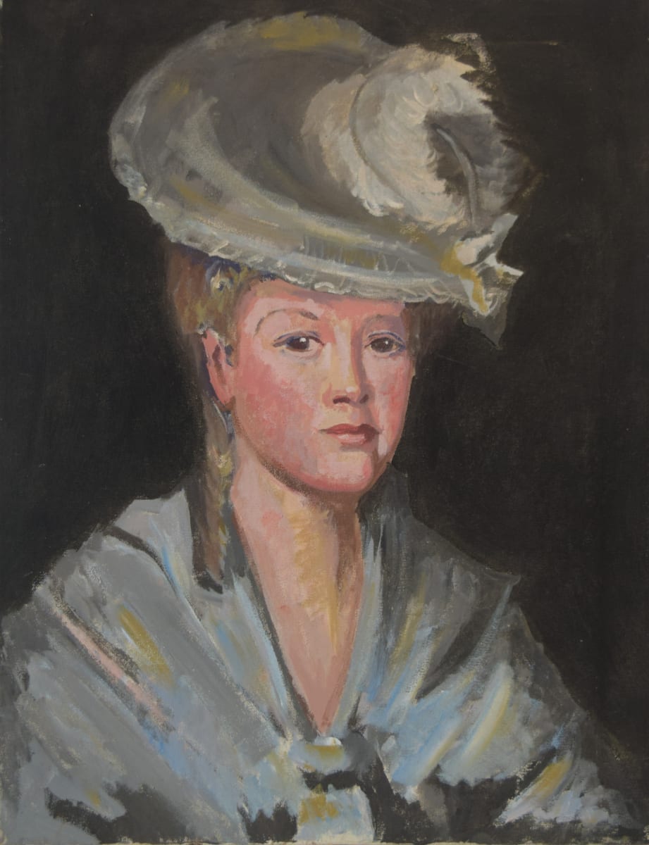 Portrait of a Woman in Blue by Unknown 