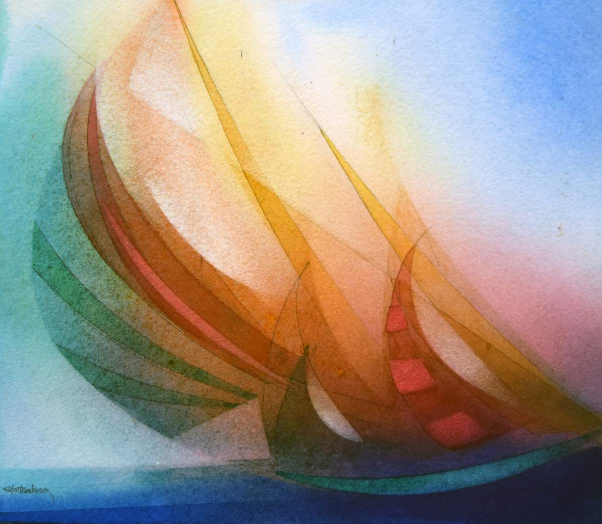 Untitled (Sail Boats) by Donald Stoltenberg, Image 1.
