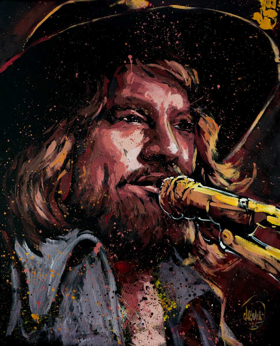 Waylon Jennings by David Garibaldi 