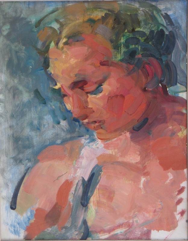 portrait of a girl w/blond hair by Rosemarie Beck (Rosemarie Beck ...