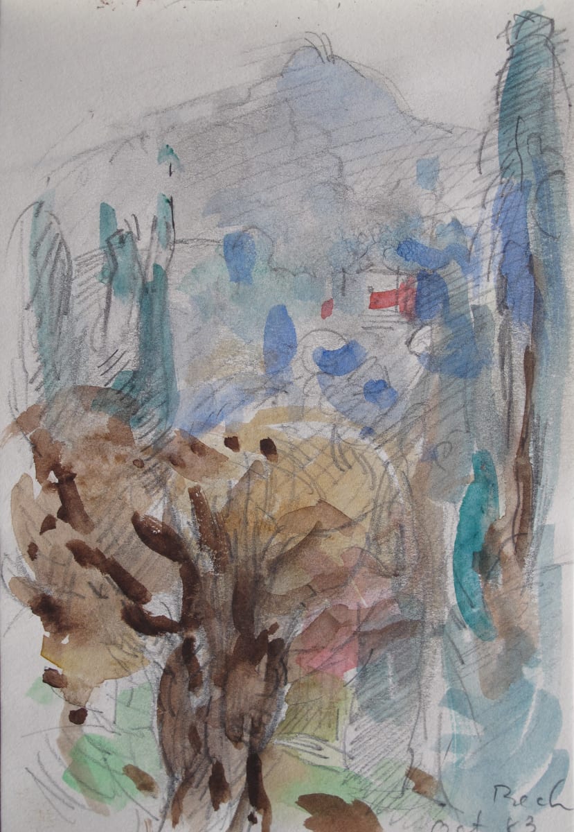 Travel sketchbook 1309 F - October 1983, Bellagio Italy 