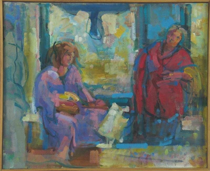 Study: Self Portrait by Rosemarie Beck (Rosemarie Beck Foundation) 