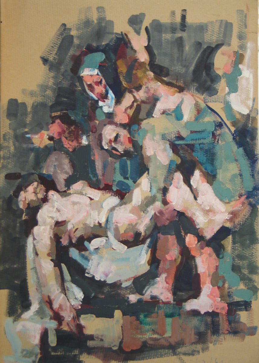 Portfolio #1844 Oils & Collages  [1956-1973] Poussin Transcriptions, Self Portraits, Lovers 