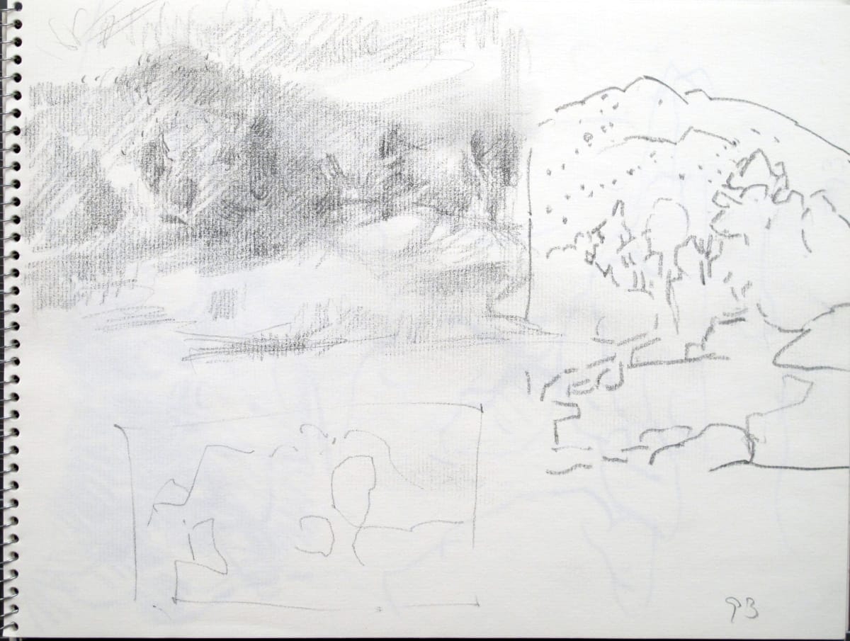 Sketchbook #1974 [1993] pencil and ink sketches, 9x12  Image: #1974.8, pencil on paper, 9x12", 1993