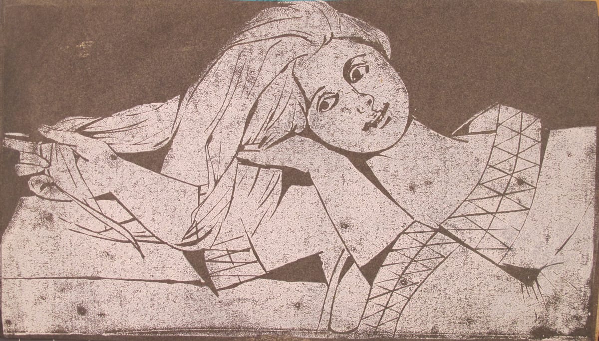 Portfolio #1990 Linocuts and works on paper [1961-1963] by Rosemarie Beck (Rosemarie Beck Foundation)  Image: #1990.046, Linocut
