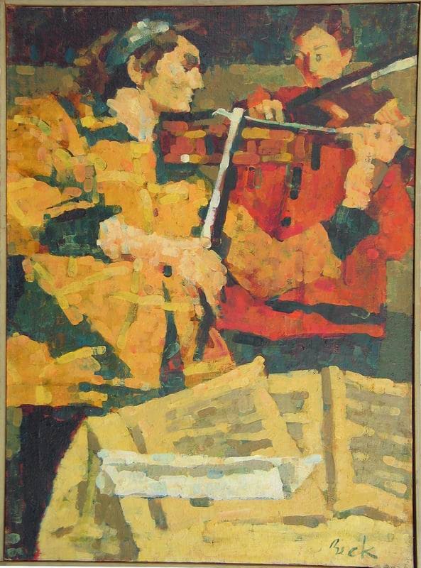 Self Portrait with Violin, Image 1.
