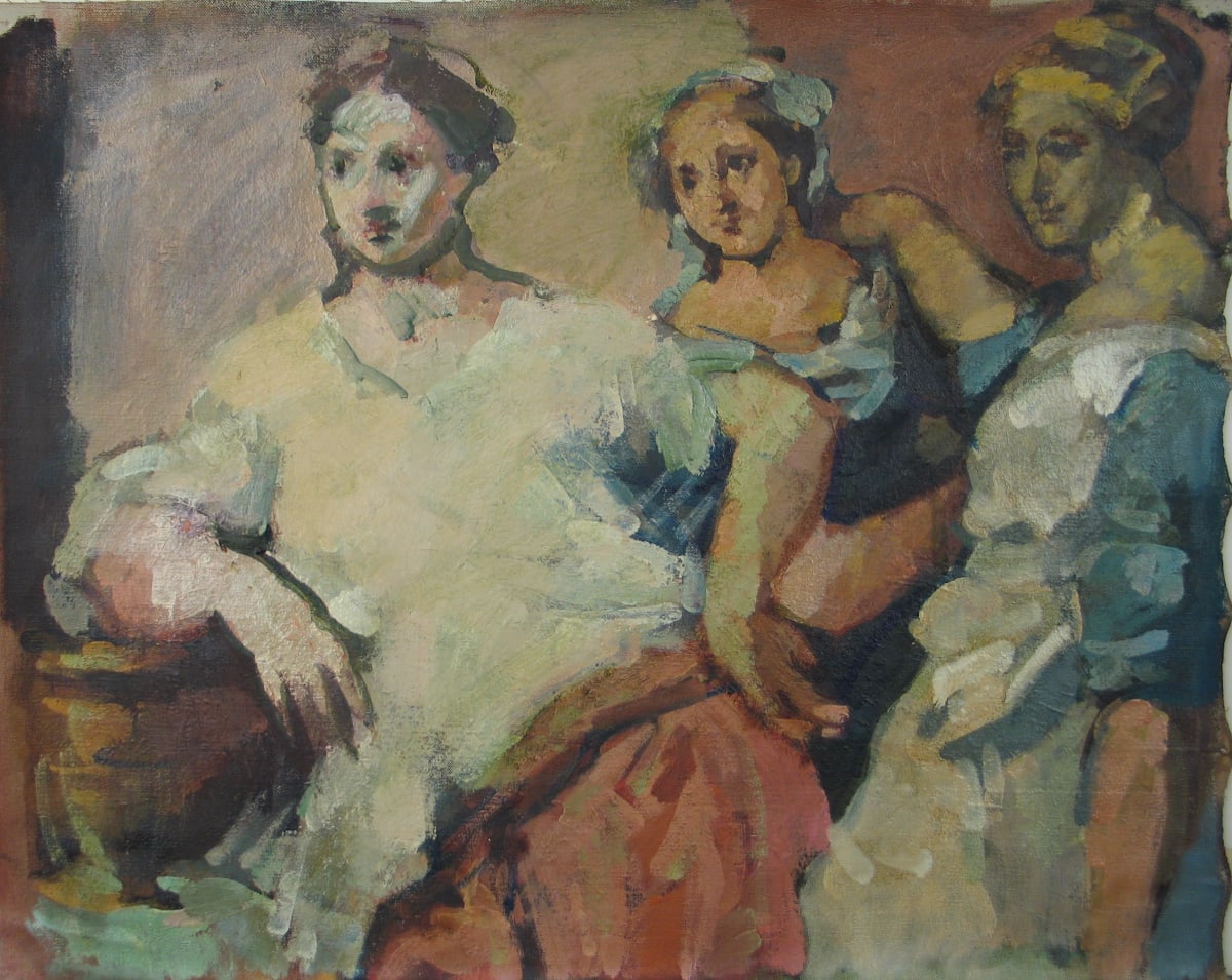 Portfolio 311, Oils [1964-1976] Portraits, Lovers, The Tempest 