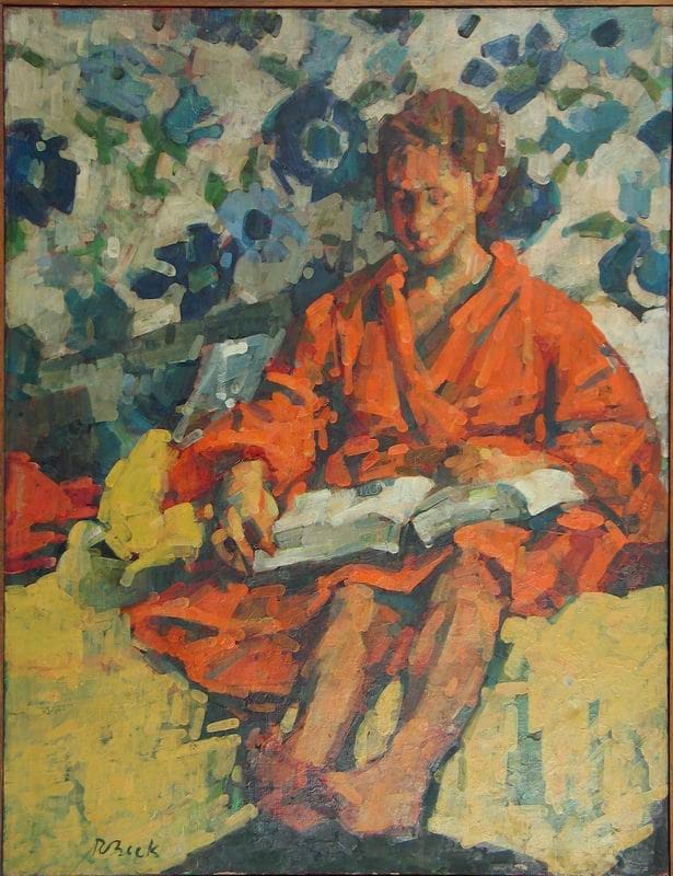 Girl Reading by Rosemarie Beck (Rosemarie Beck Foundation) 