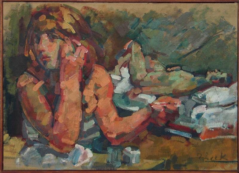 Study, Two in a Room by Rosemarie Beck (Rosemarie Beck Foundation) 