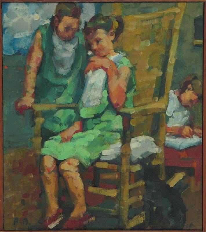 Young Girl in a Rocker 