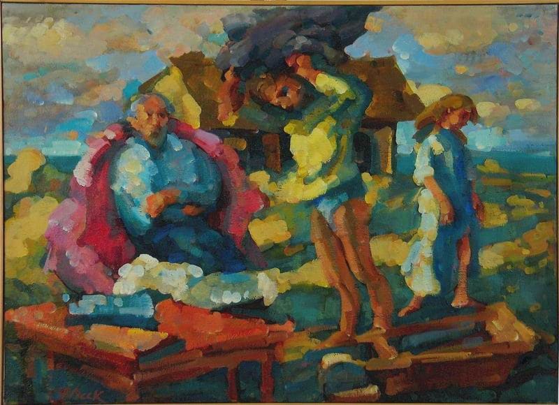 Prospero, Miranda, Caliban, Image 1.