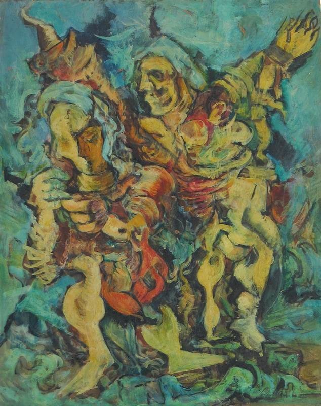 Semi-Abstract Couples by Rosemarie Beck (Rosemarie Beck Foundation), Image 1.