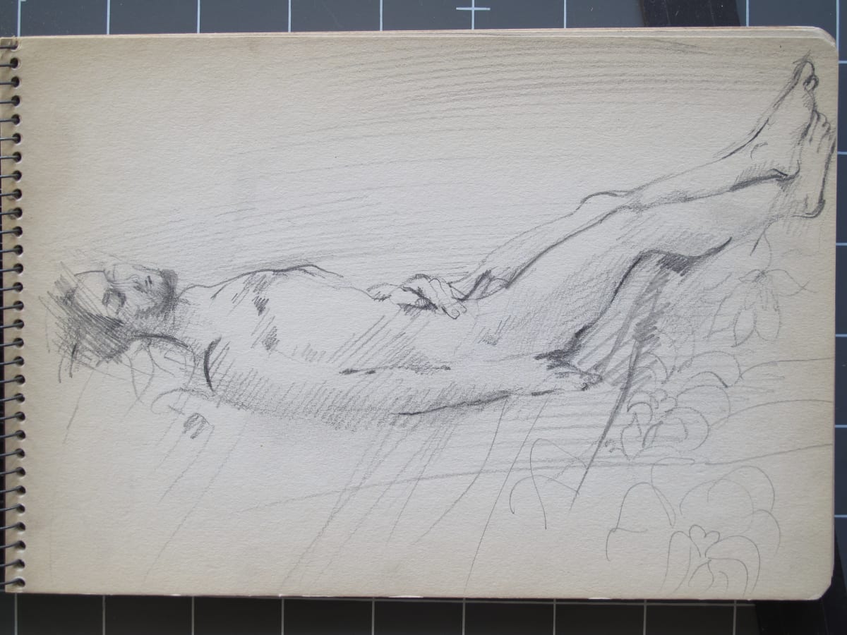 #2068 Early sketchbook 1957 by Rosemarie Beck (Rosemarie Beck Foundation) 