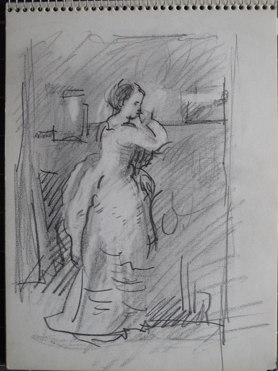 Sketchbook #2082 [Fall 1986] France, pencil sketches, 9.5x6.75" 