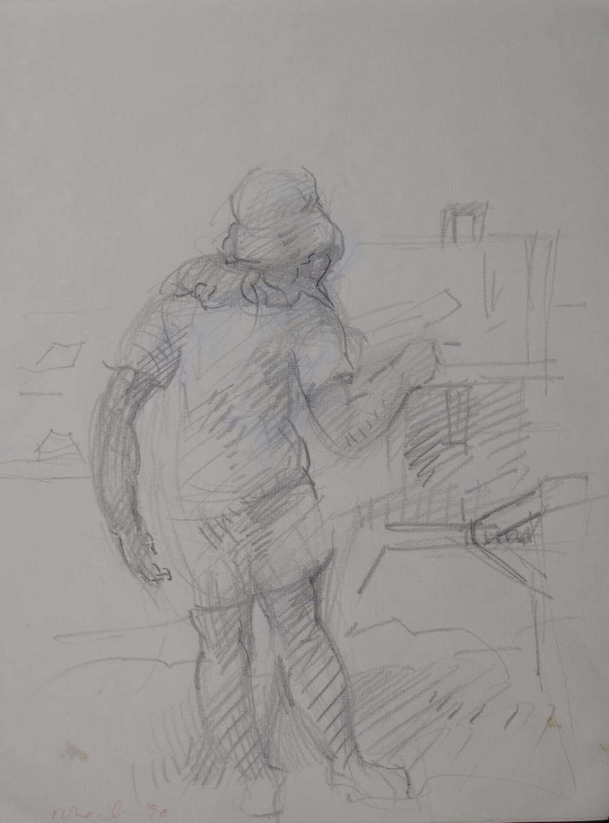 Sketchbook #1979 Martha's Vineyard [June-July 1990] pencil and ink sketches by Rosemarie Beck (Rosemarie Beck Foundation) 