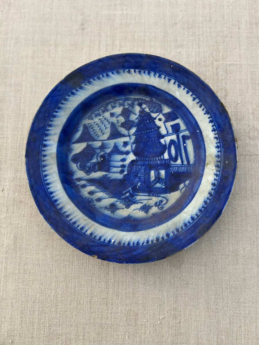 Mottahedeh Blue Canton Plate, Image 1.
