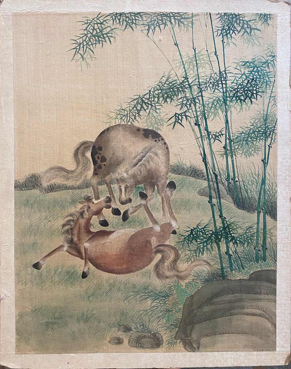 Two horses in nature, Image 7.