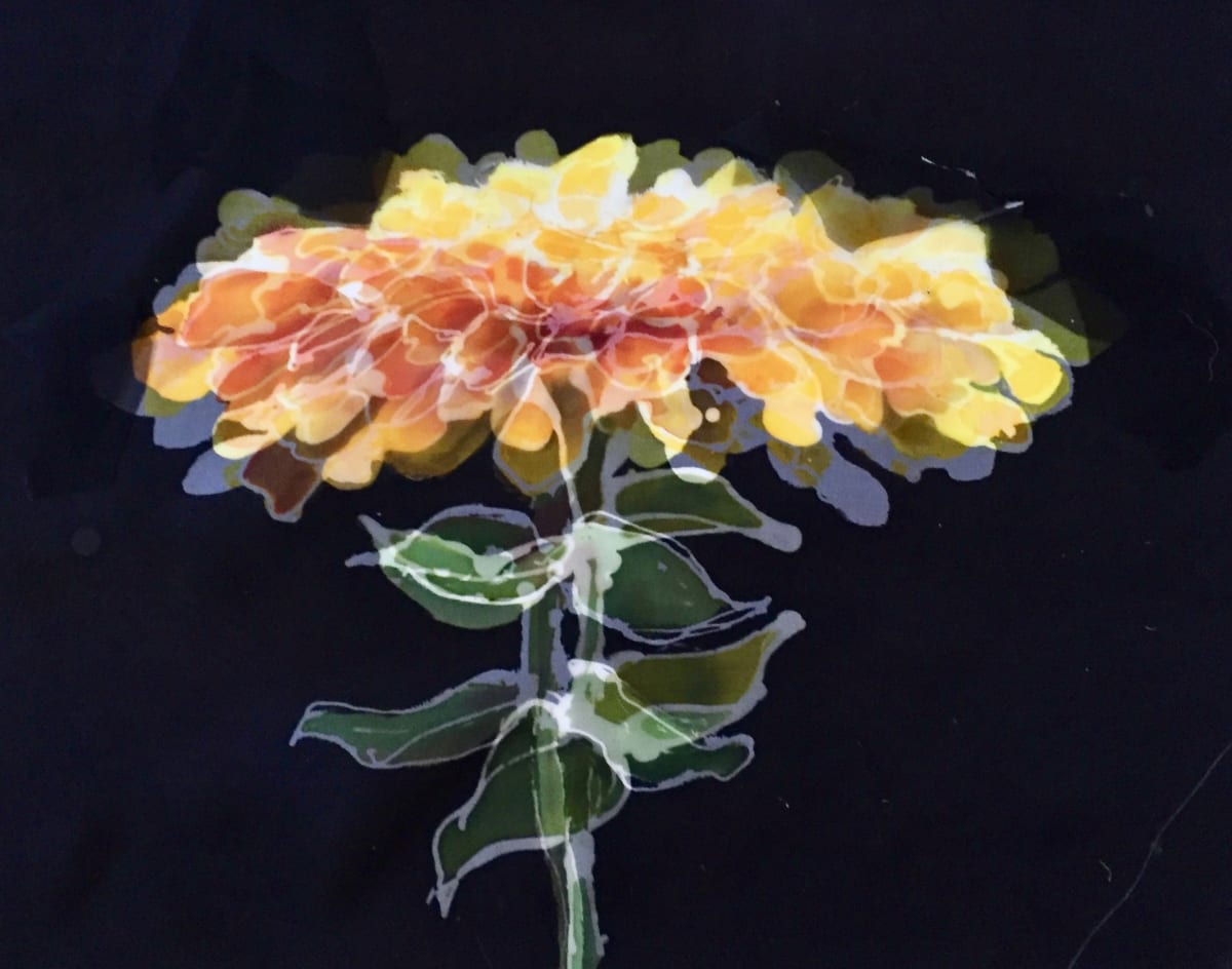 Portrait:  Yellow Zinnia 